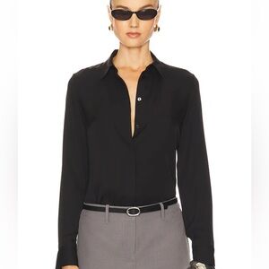 Theory Black Button Down Shirt for Women